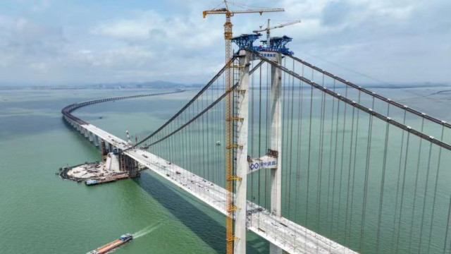 ​Photos | View of Shengzhen-Zhongshan Link from Guangzhou's Nansha