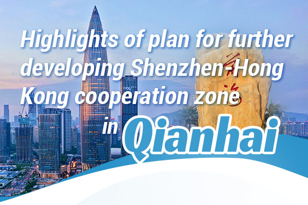 Highlights of plan for further developing Shenzhen-Hong Kong cooperation zone in Qianhai