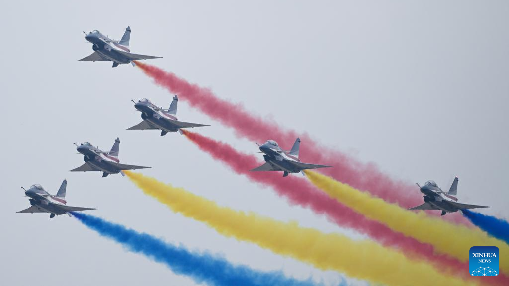 Aircraft conduct adaptive training for Airshow China in Zhuhai