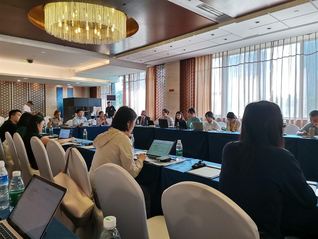庆祝2023年世界人口日中国研讨会现场。新华社记者田晓航 摄