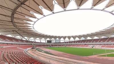 十五运会迎倒计时200天 世纪莲体育中心焕新升级