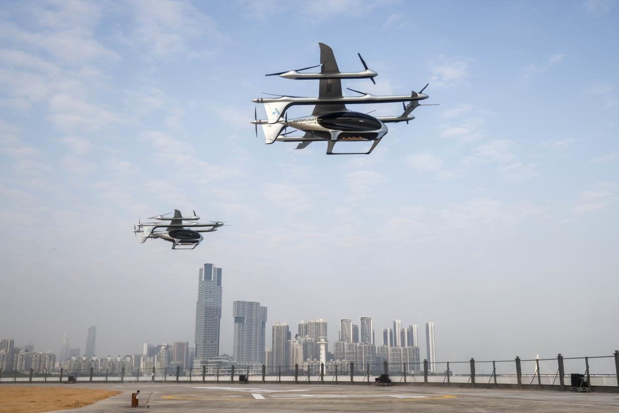 图为“空中的士”eVTOL“盛世龙”。