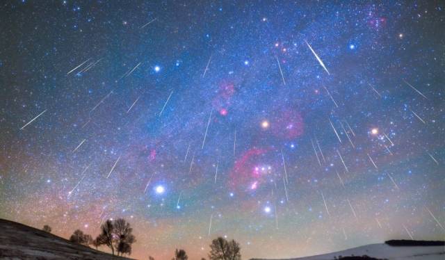 △双子座流星雨(资料图) △双子座流星雨(资料图)