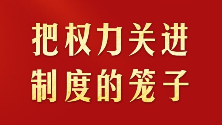 学习新语｜把权力关进制度的笼子