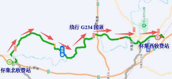 绕行路线示意图2-2